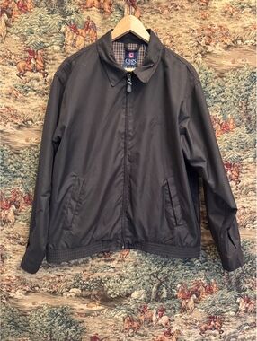 Chaps black zip jacket